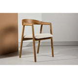 Långön Esszimmerstuhl 2er-Pack - Braun Esche / Beige Stoff