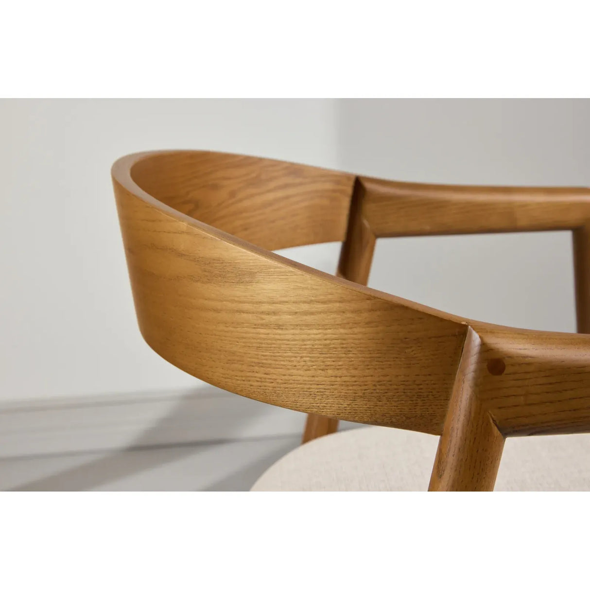 Långön Esszimmerstuhl 2er-Pack - Braun Esche / Beige Stoff