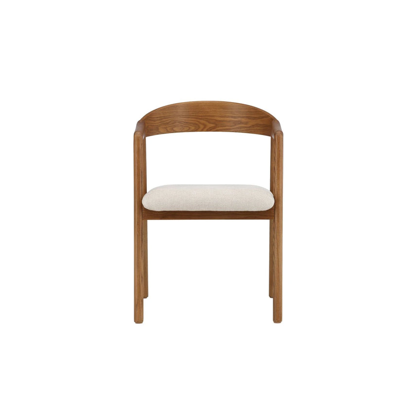 Långön Esszimmerstuhl 2er-Pack - Braun Esche / Beige Stoff von Vind – Produktbild 7