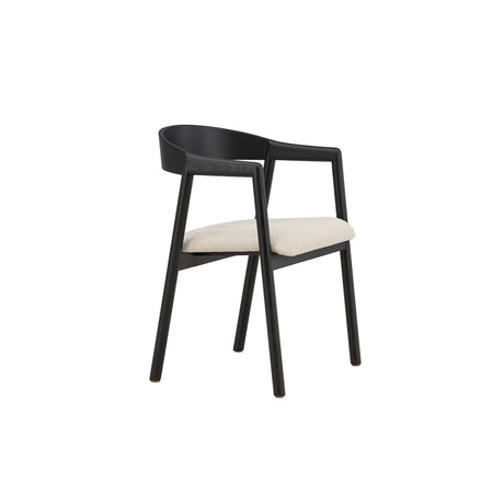 Långön Esszimmerstuhl 2er-Pack - Schwarz / Beige Stoff von Vind – Produktbild 17