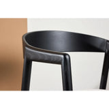 Långön Esszimmerstuhl 2er-Pack - Schwarz / Beige Stoff