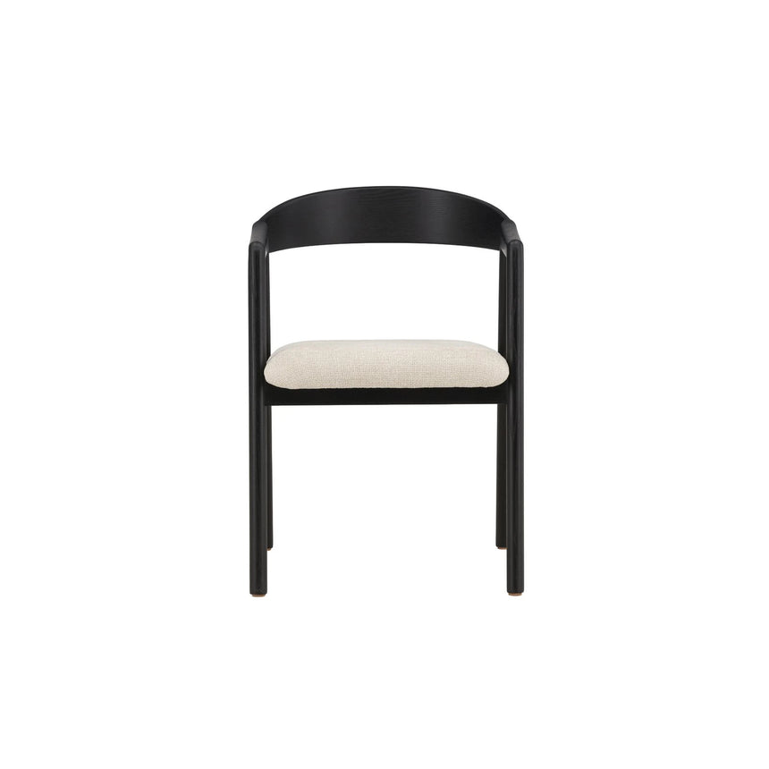 Långön Esszimmerstuhl 2er-Pack - Schwarz / Beige Stoff von Vind – Produktbild 9
