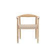 Lovön Esszimmerstuhl 2er-Pack - Gummibaumrahmen Whitewash / Seil in Beige von Vind – Produktbild 1