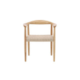 Lovön Esszimmerstuhl 2er-Pack - Gummibaumrahmen Whitewash / Seil in Beige von Vind – Produktbild 1