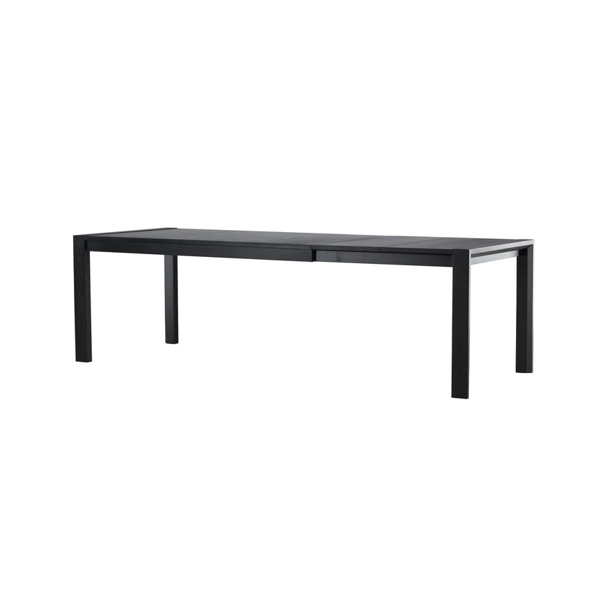 Slider Esstisch 250x95x75 cm - Schwarz / Massivholz Eichenfurnier von Vind – Produktbild 21