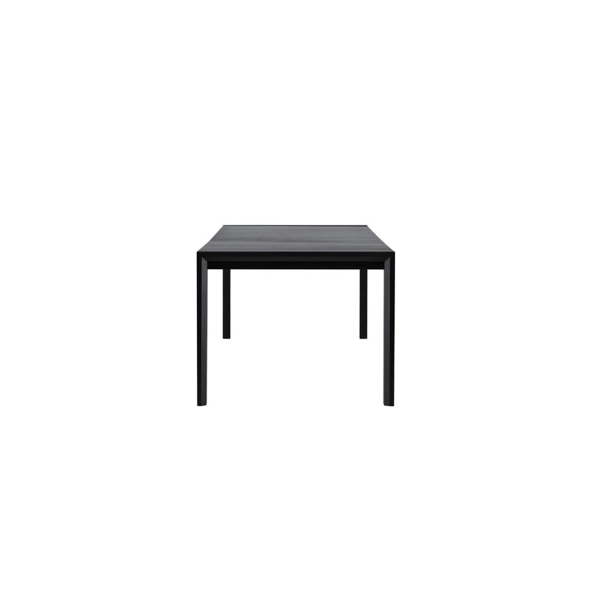 Slider Esstisch 250x95x75 cm - Schwarz / Massivholz Eichenfurnier von Vind – Produktbild 23