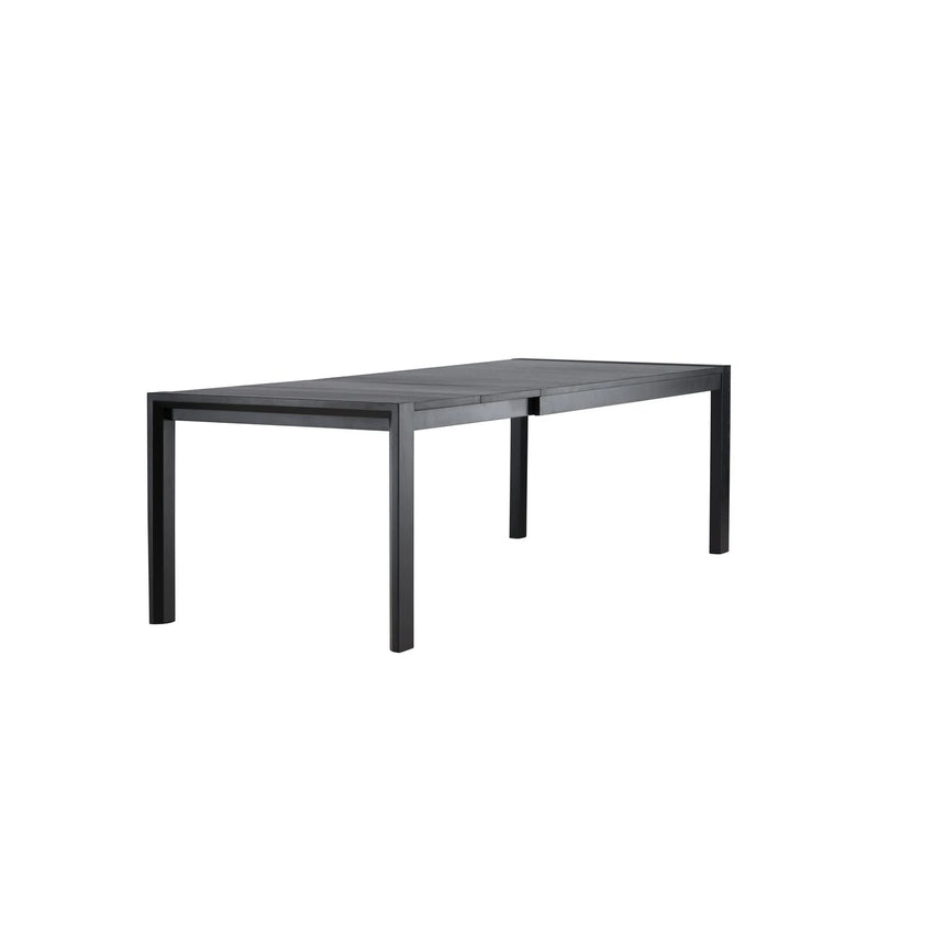 Slider Esstisch 250x95x75 cm - Schwarz / Massivholz Eichenfurnier von Vind – Produktbild 24