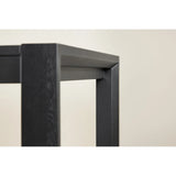 Slider dining table 250x95x75 cm - Black / Solid oak veneer