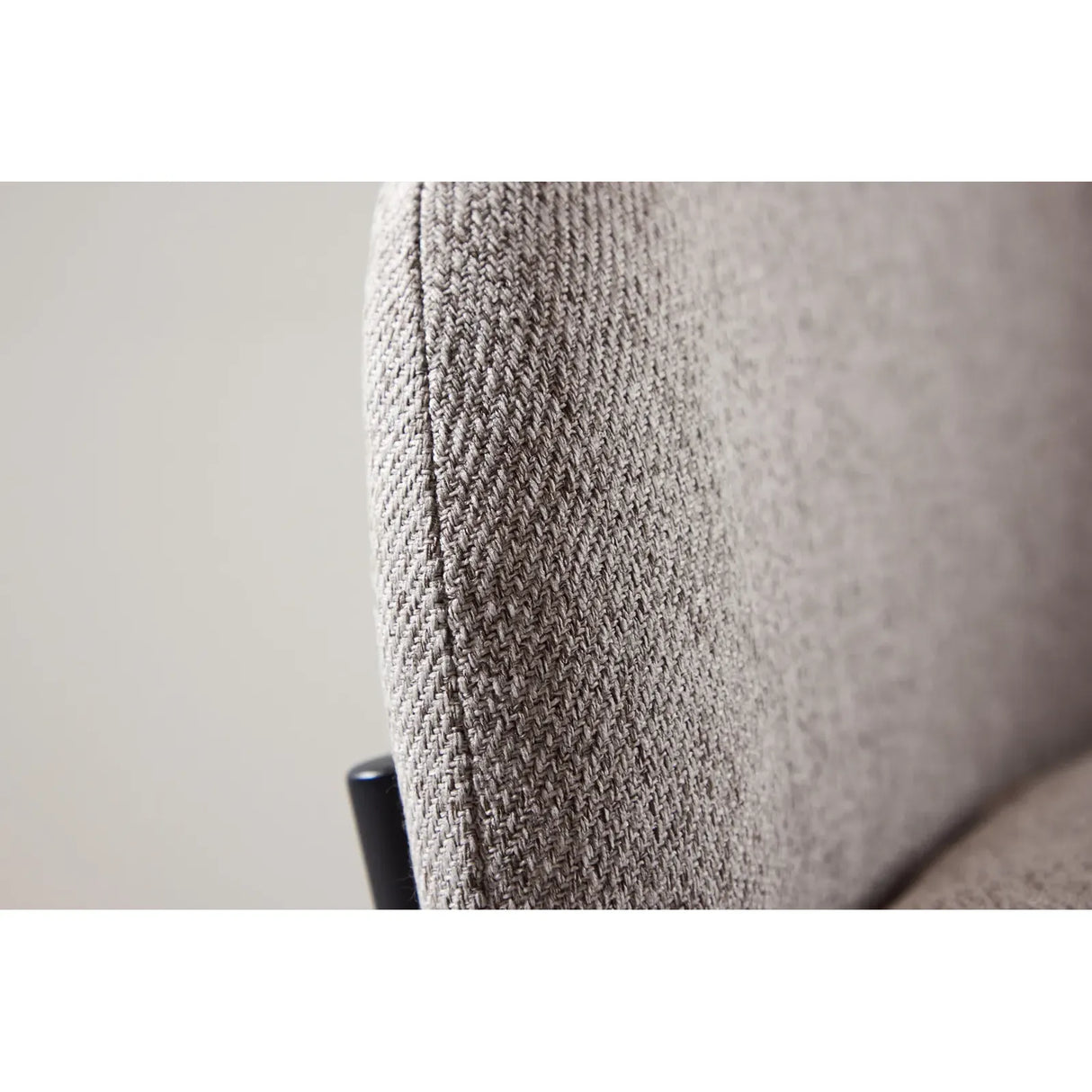 Vätö Dining Chair - Black Steel Frame / Beige Fabric