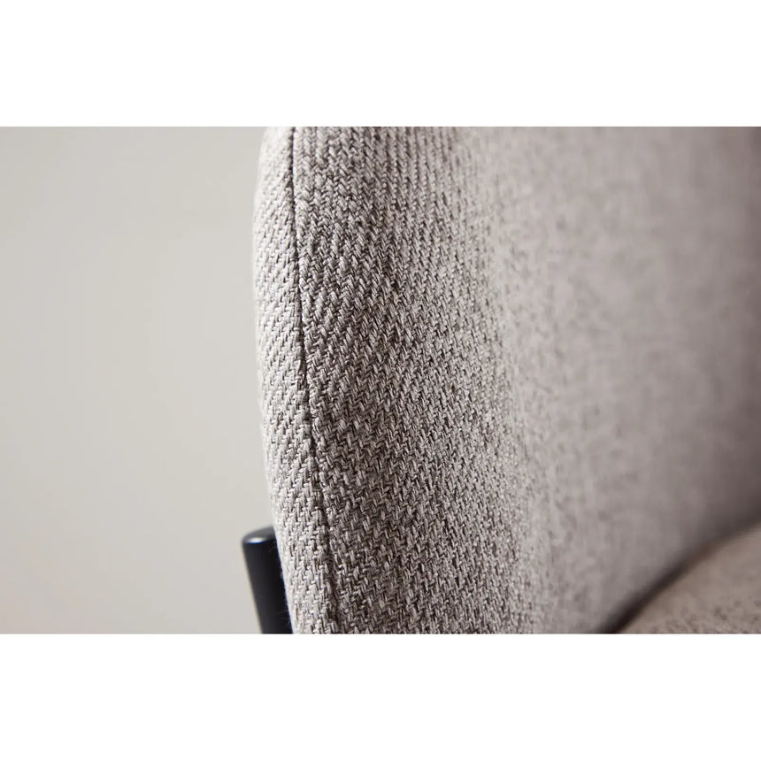 Vätö Esszimmerstuhl - Schwarzer Stahlrahmen / Beiger Stoff - ZEN ZONE Furniture