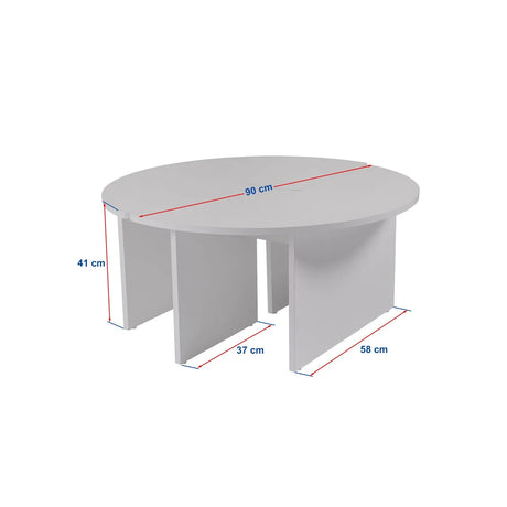 Runder Couchtisch Moira aus Holz 90Ø - ZEN ZONE Furniture