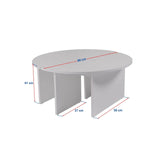 Runder Couchtisch Moira aus Holz 90Ø - ZEN ZONE Furniture
