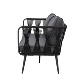Pavone Sofa, Schwarz, Metall - ZEN ZONE Furniture