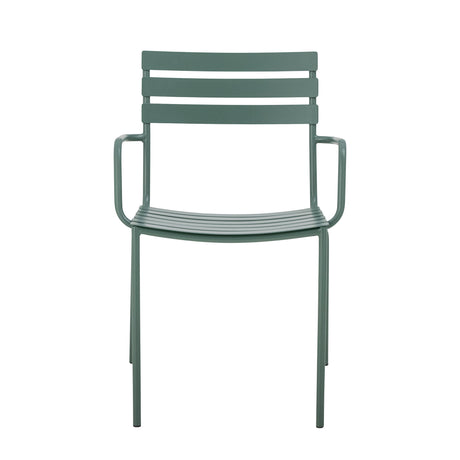 Monsi Gartenstuhl, Grün, Verzinktes Metall - ZEN ZONE Furniture