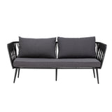 Pavone Sofa, Schwarz, Metall - ZEN ZONE Furniture