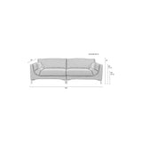 Balcony Sofa 3-Sitzer Wald 256x99cm von Zuiver – Produktbild 11