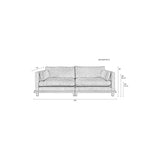 Blossom Sofa 3-Sitzer Moos 230x101cm von Zuiver – Produktbild 8