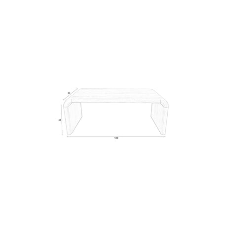 Couchtisch Brave 60x120cm von Zuiver – Produktbild 8