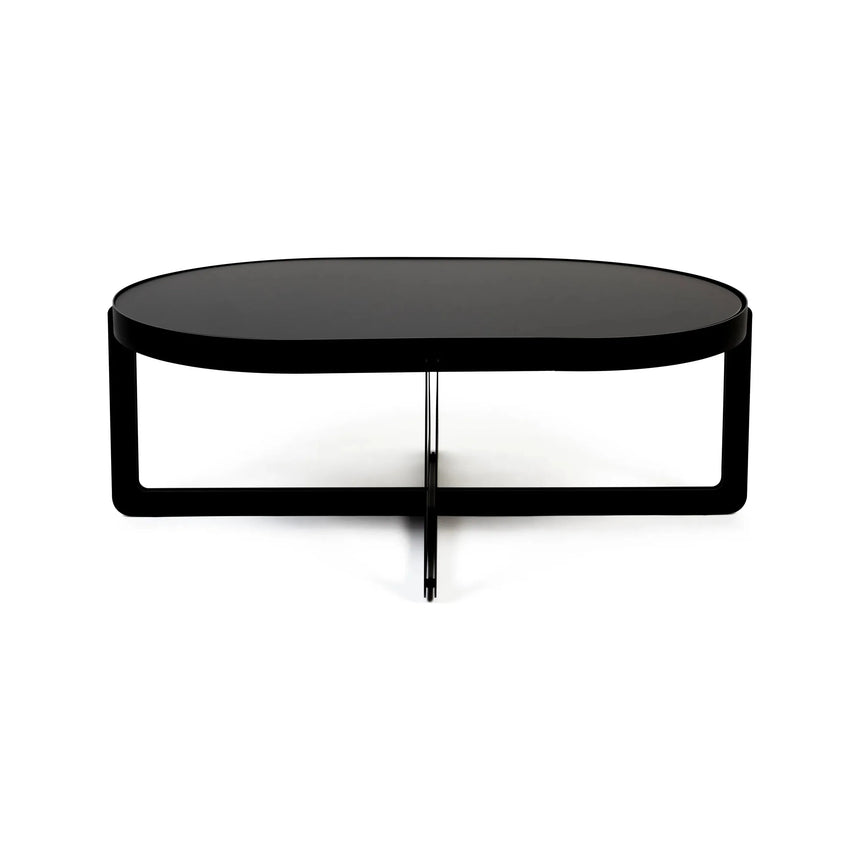 Couchtisch Centre Oval Schwarz 102x68cm von Zuiver – Produktbild 6