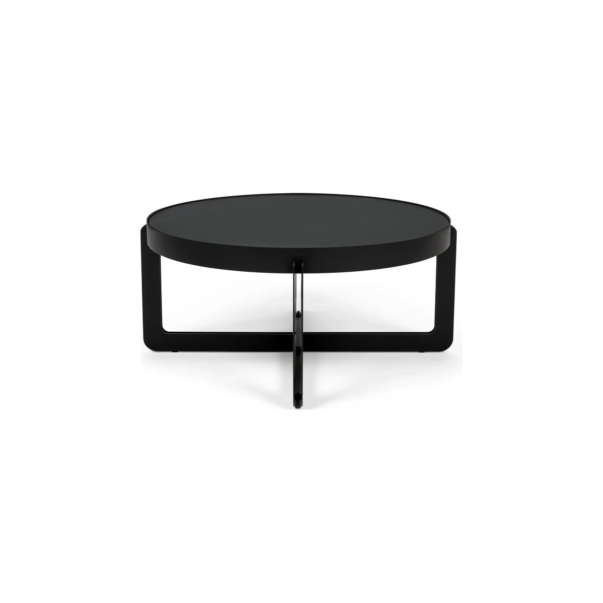 Couchtisch Centre Rund Schwarz 68x68cm von Zuiver – Produktbild 1