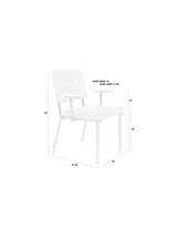 Essstuhl Fellow in Off-White, 57.5×60×85 cm von Zuiver – Produktbild 1