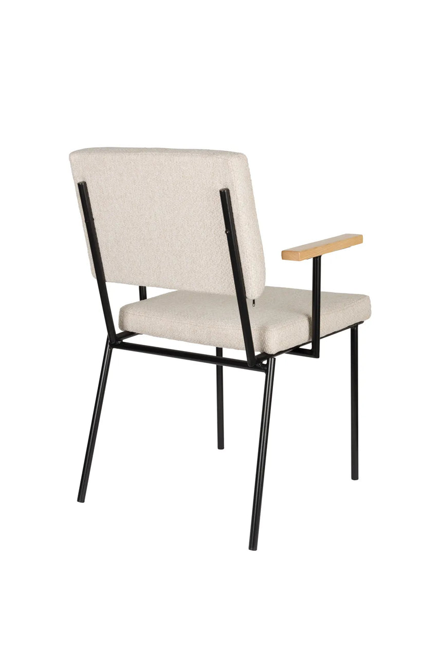 Essstuhl Fellow in Off-White, 57.5×60×85 cm von Zuiver – Produktbild 10