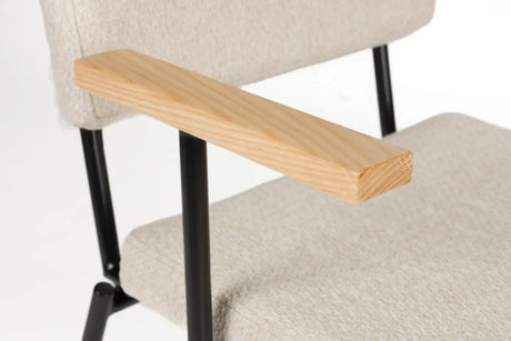 Essstuhl Fellow in Off-White, 57.5×60×85 cm von Zuiver – Produktbild 11