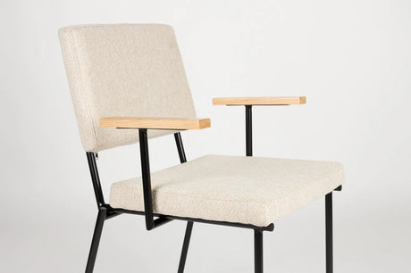 Essstuhl Fellow in Off-White, 57.5×60×85 cm von Zuiver – Produktbild 8