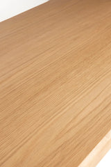 Esstisch Brave aus Eichenfurnier und Massivholz Gummibaum in Braun, 160x80x75 cm von Zuiver – Produktbild 3