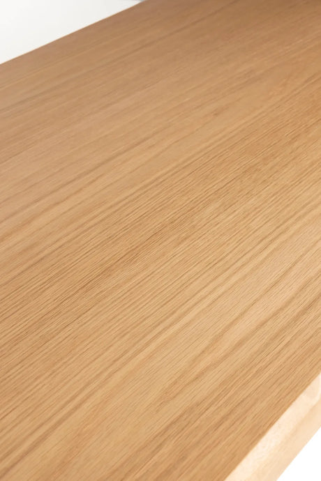 Esstisch Brave aus Eichenfurnier und Massivholz Gummibaum in Braun, 160x80x75 cm von Zuiver – Produktbild 3