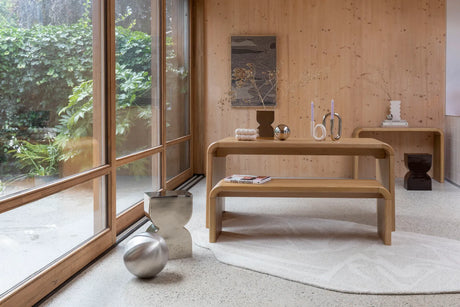 Esstisch Brave aus Eichenfurnier und Massivholz Gummibaum in Braun, 160x80x75 cm von Zuiver – Produktbild 8