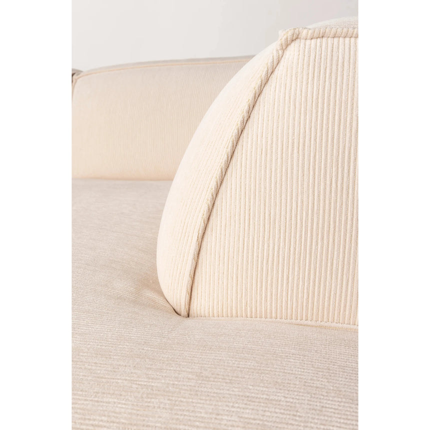 Fat Freddy Rippen Sofa Rechts Natur 308x188cm von Zuiver – Produktbild 3