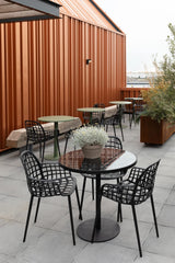Gartentisch Albert Garden Bistro aus Aluminium, mit Glasplatte, 80x80x76 cm von Zuiver – Produktbild 12
