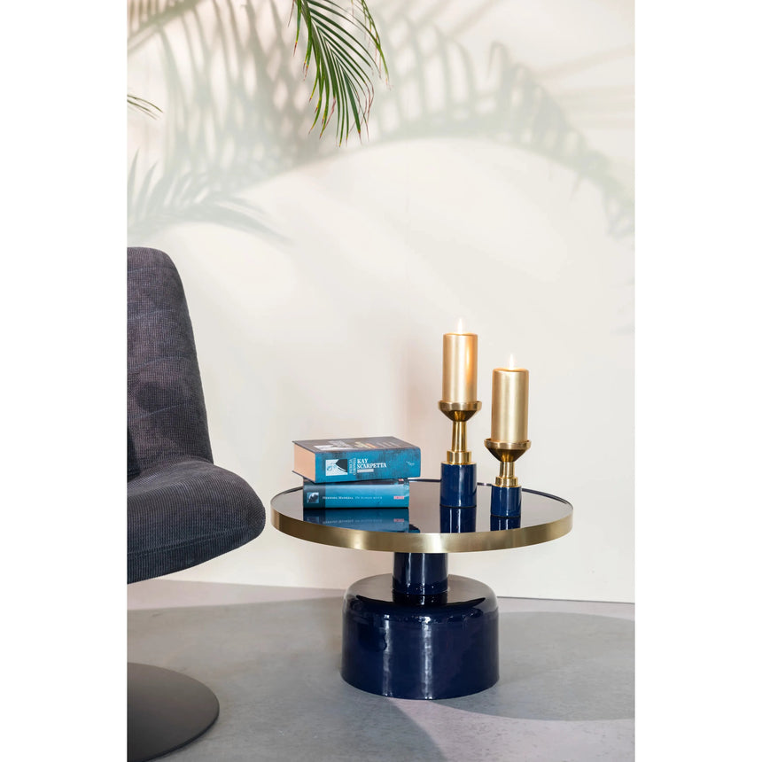 Glam Couchtisch Blau 60x60cm von Zuiver – Produktbild 6