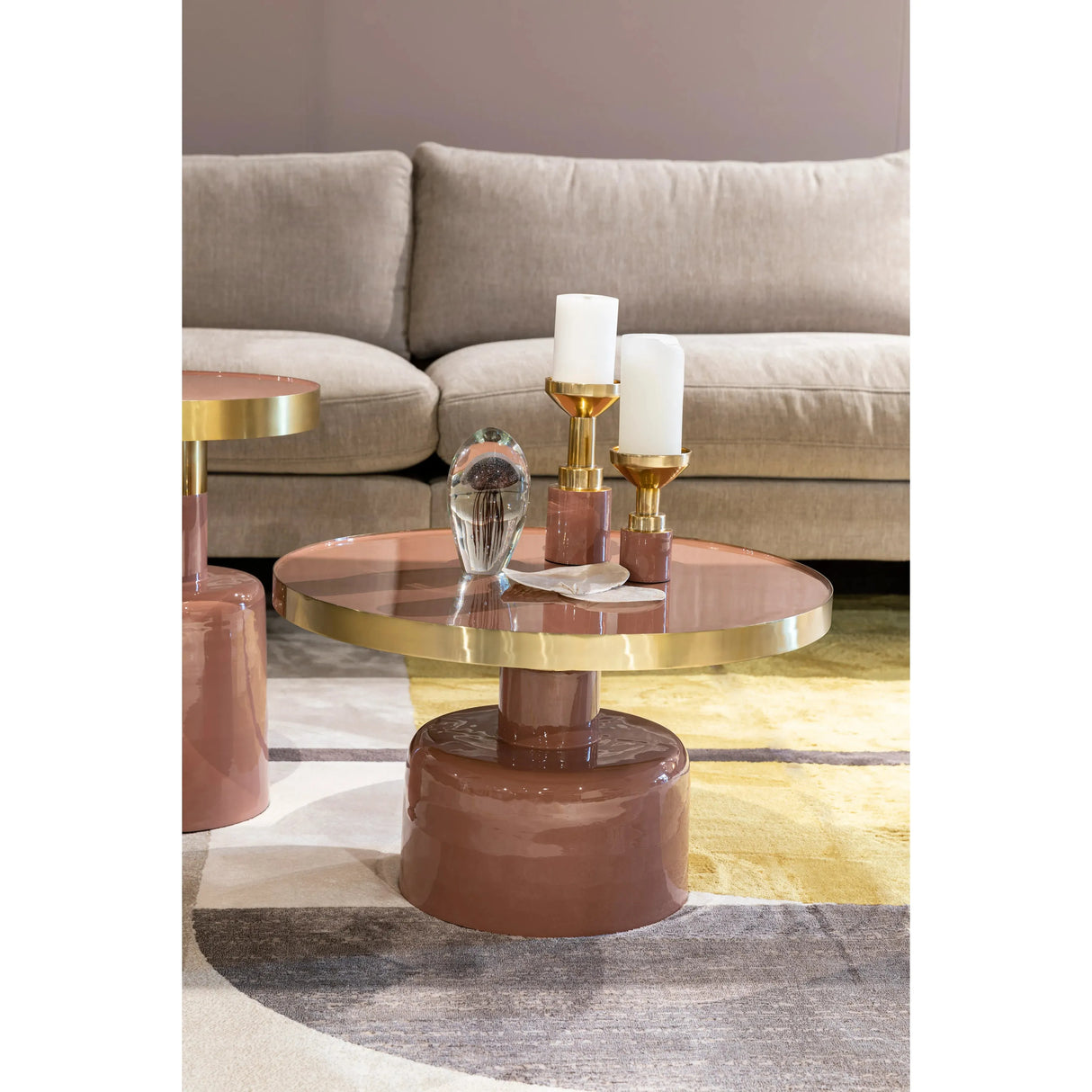 Glam Couchtisch Pink 60x60cm von Zuiver – Produktbild 4