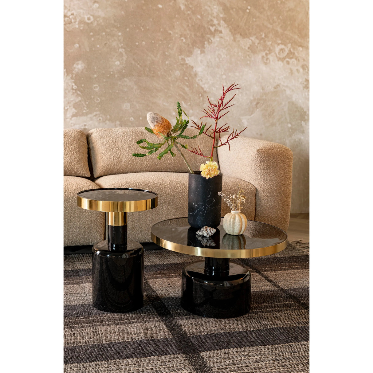 Glam Couchtisch Schwarz 60x60cm von Zuiver – Produktbild 5