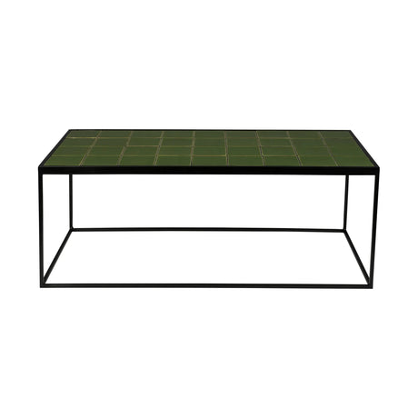 Glazed Couchtisch Grün 93x43cm von Zuiver – Produktbild 1