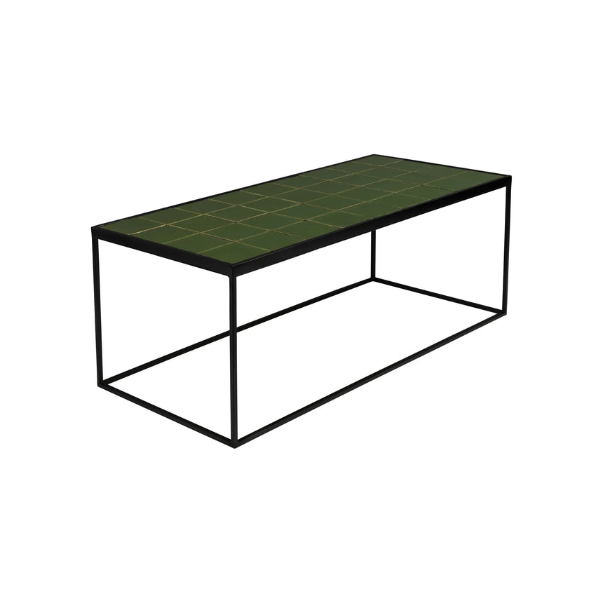 Glazed Couchtisch Grün 93x43cm von Zuiver – Produktbild 2