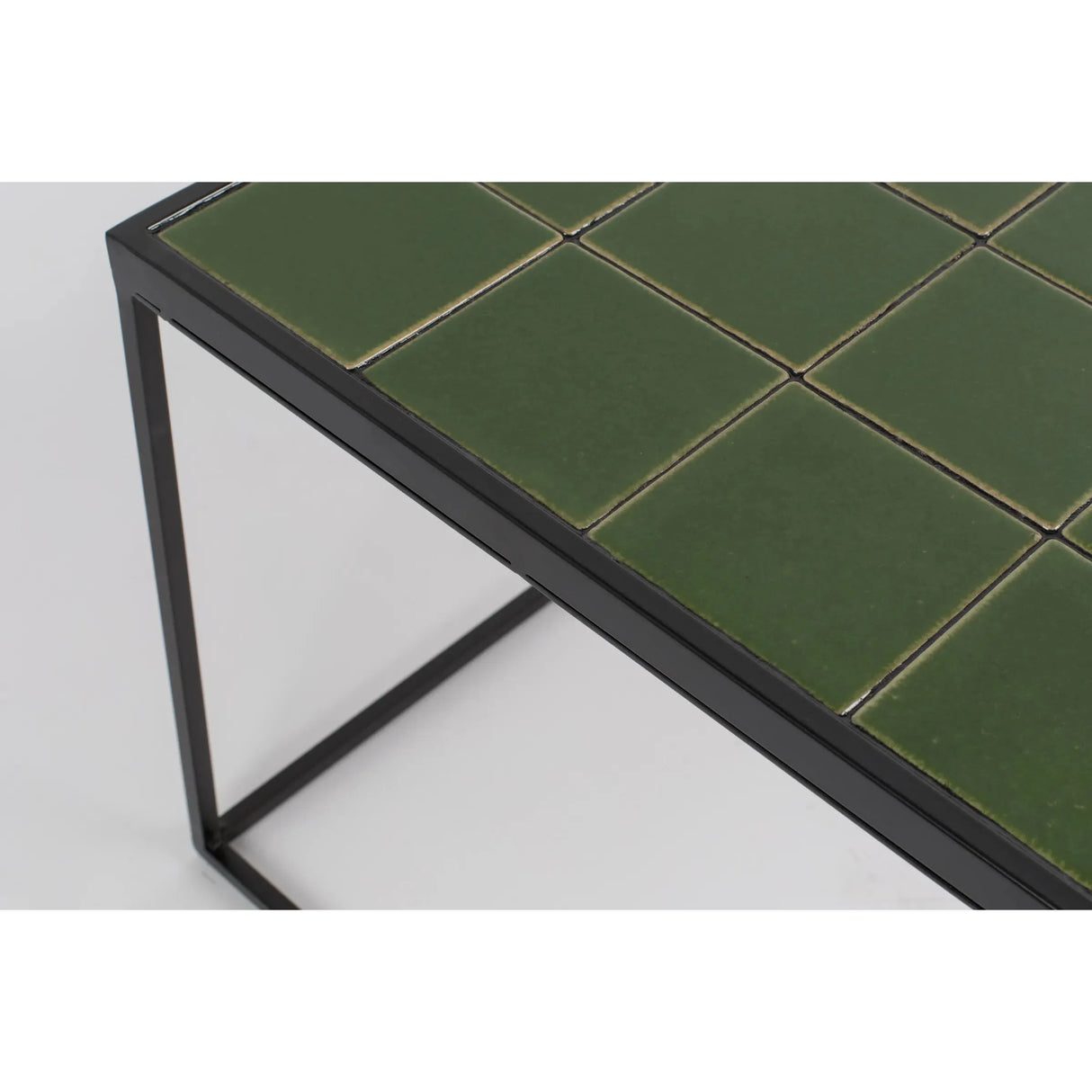 Glazed Couchtisch Grün 93x43cm von Zuiver – Produktbild 3