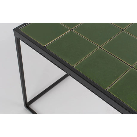 Glazed Couchtisch Grün 93x43cm von Zuiver – Produktbild 3