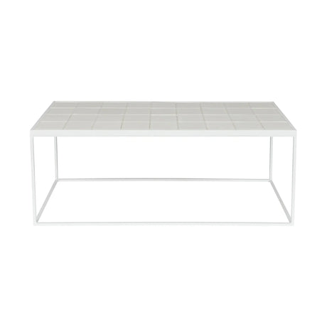 Glazed Couchtisch Weiss 93x43cm von Zuiver – Produktbild 1