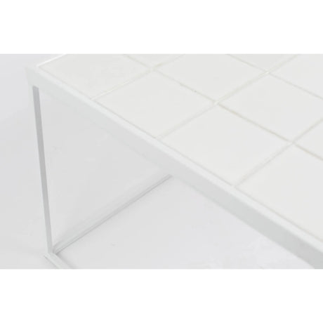 Glazed Couchtisch Weiss 93x43cm von Zuiver – Produktbild 3