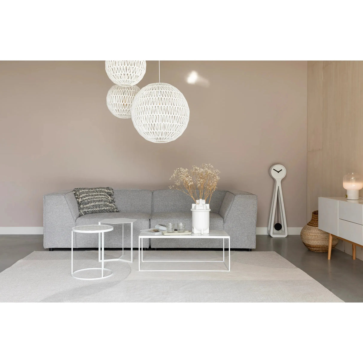 Glazed Couchtisch Weiss 93x43cm von Zuiver – Produktbild 8