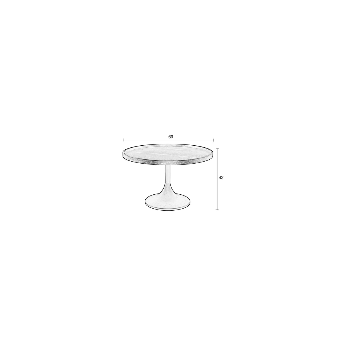 Jason Couchtisch 69x69cm von Zuiver – Produktbild 13