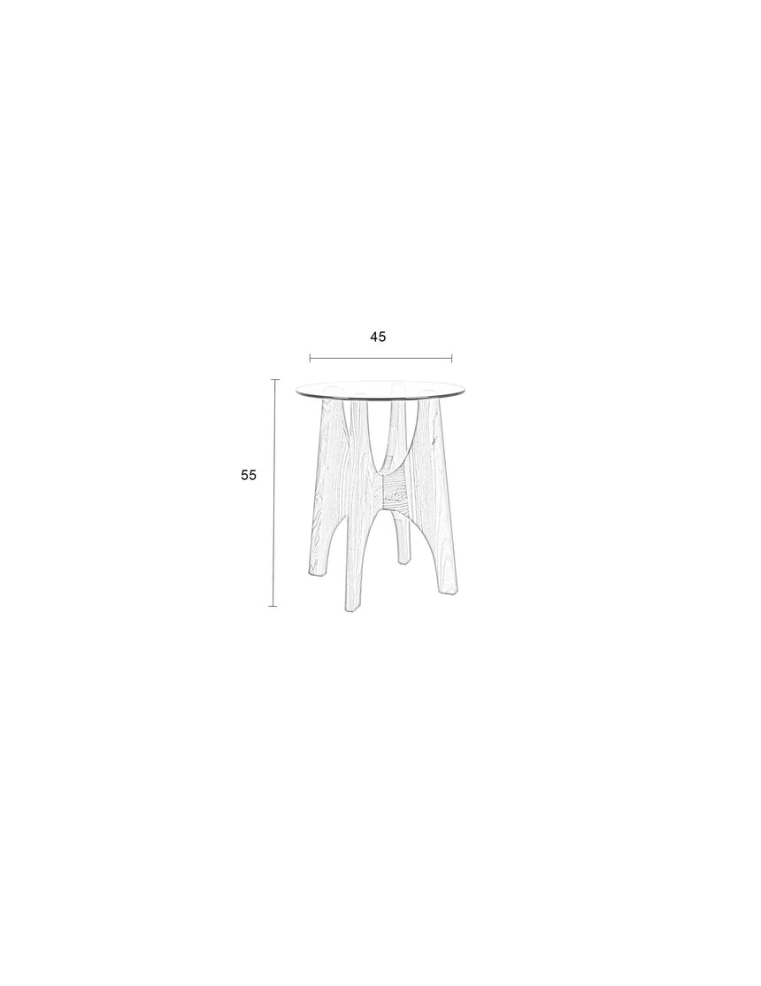 Kobe Beistelltisch rund 45x45 cm von Zuiver – Produktbild 5