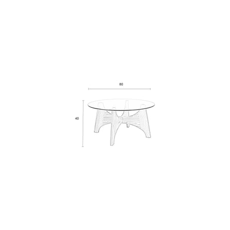 Kobe Couchtisch 80x80cm von Zuiver – Produktbild 8