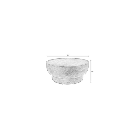 Noble Couchtisch Rund 80x80cm von Zuiver – Produktbild 8