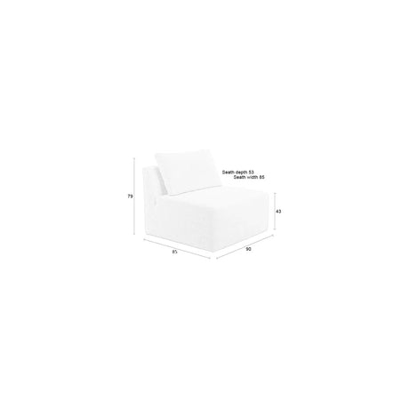 Prosper Sofa Element 1-Sitzer Sand 85x90cm von Zuiver – Produktbild 13