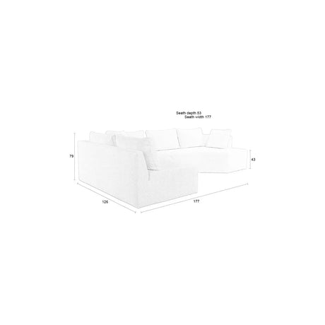 Prosper Sofa Links Cappuccino 355x126cm von Zuiver – Produktbild 9