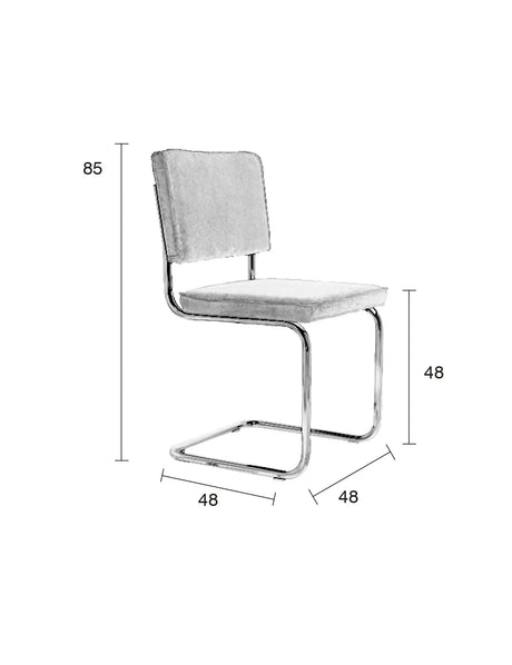 Ridge Rib Essstuhl Orange von Zuiver – Produktbild 14